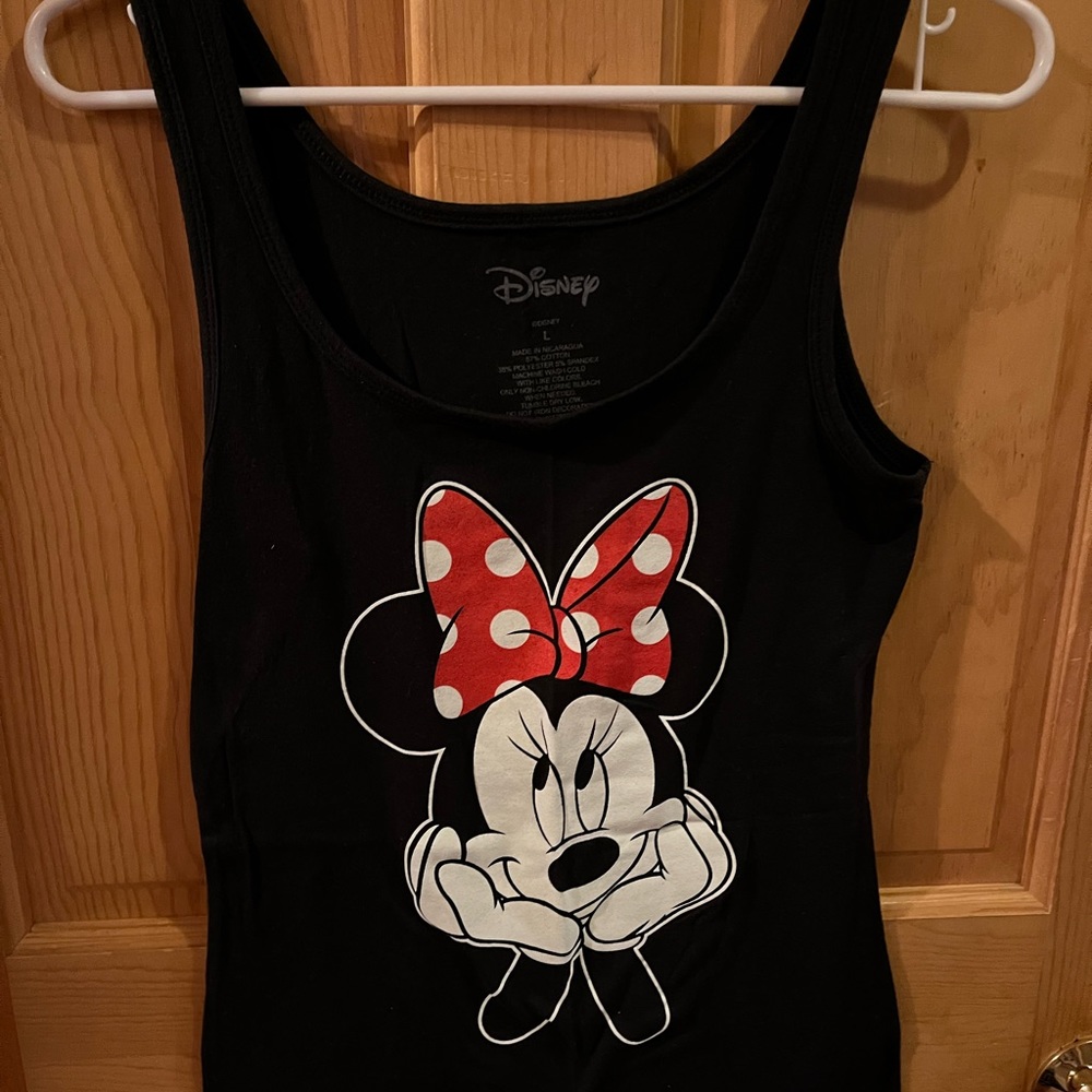 Disney black Minnie Mouse tank